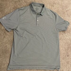 Nike golf polo. Dri-fit. Size Large. Black and white stripe